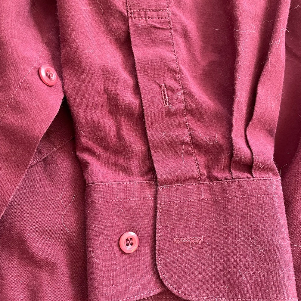 Burgundy button down - Picture 3 of 3